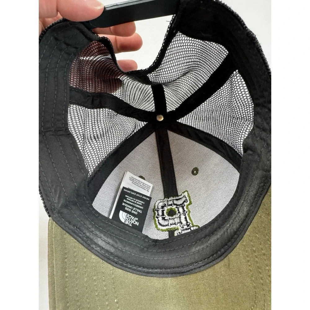 The North Face Keep it Patched Trucker Brown Snapback Hat Adult OSFM Mesh Back